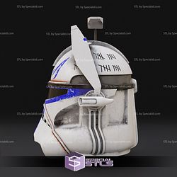 Cosplay STL Files Realistic Captain Rex Helmet Wearable 3D Print