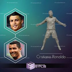 Cristiano Ronaldo Celebration Ready to 3D Print 3D Model