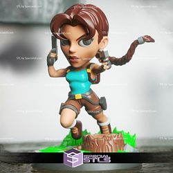 Chibi STL Collection - Lara Croft Tomb Raider STL Files