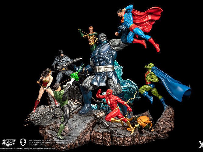 Justice League Vs Darkseid Diorama