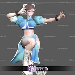 Chunli Sexy Dragon Base Ready to 3D Print Street Fighter