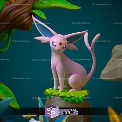 Eeveelutions Diorama 3D Model Pokemon