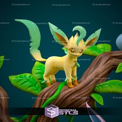 Eeveelutions Diorama 3D Model Pokemon