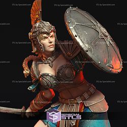Geek Woman Warrior 3D Print STL Files