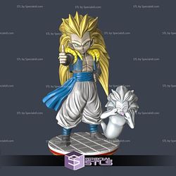 Gotenks SSJ3 Like Signal Ready to 3D Print Dragonball