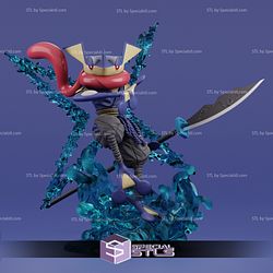 Greninja Samurai Pokemon STL Files 3D Model