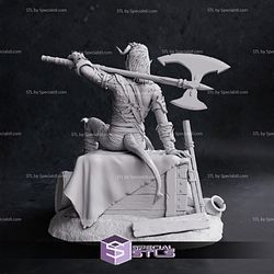 Karlach Cliffgate and Axe STL Files 3D Model
