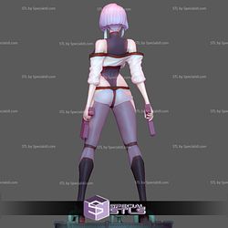 Lucy Cyberpunk Basic Pose Ready to 3D Print 3D Model