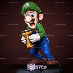 Luigi Amazing Face STL Files Super Mario