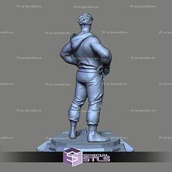 Luke Street Fighter STL Files 3D Model