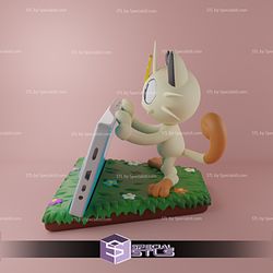 Meowth Pokemon Phone Stand STL Files