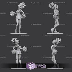 Momo Yaoyorozu Cheering Ready to 3D Print My Hero Academia