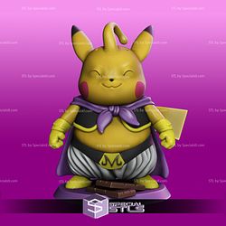 Pikachu Cosplay Majin Buu Ready to 3D Print
