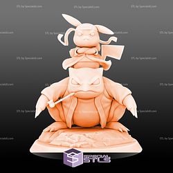 Pikachu Cosplay Naruto Ready to 3D Print