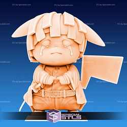 Pikachu Cosplay Zenitsu Ready to 3D Print