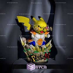 Pikachu Super Saiyan Ready to 3D Print
