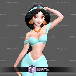 Princess Jasmine NSFW Ready to 3D Print 3D Model