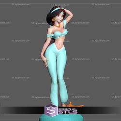 Princess Jasmine NSFW Ready to 3D Print 3D Model