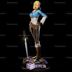 Princess Zelda Standing and Sword STL Files