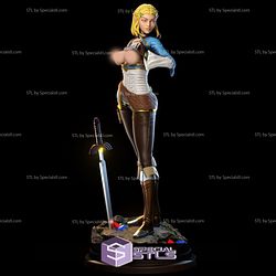 Princess Zelda Standing and Sword STL Files