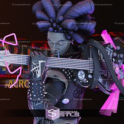 Spider Punk Bust Guitar STL Files 3D Model