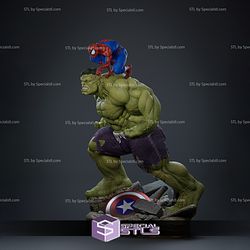 Spiderman on Hulk back Ready to 3D Print