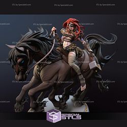 Viking Ygritte Rider of Sleipnir Ready to 3D Print