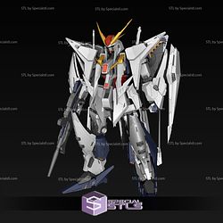 XI Gundam RX 105 Ready to 3D Print 3D Model