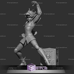 Pegasus Posing Ready to 3D Print Saint Seiya 3D Model