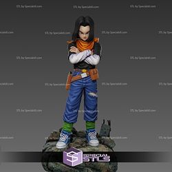 Android 17 Basic Pose High Detail Ready to 3D Print