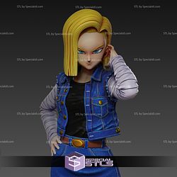 Android 18 Basic Pose High Detail Ready to 3D Print