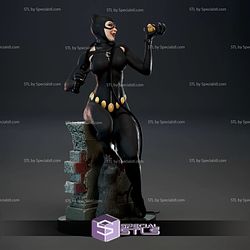 Catwoman and Chicken Sitting Pose Ready to 3D Print