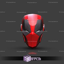 Cosplay STL Files Armorized Deadpool Helmet V2 3D Print Wearable