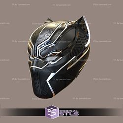Cosplay STL Files Black Panther Helmet Civil War Version 3D Print Wearable