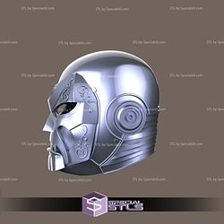 Cosplay STL Files Dr Doom Helmet V2 3D Print Wearable