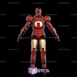 Cosplay STL Files Iron Man MK3 with Battle Damage and Tech Chest 3D Print Wearable