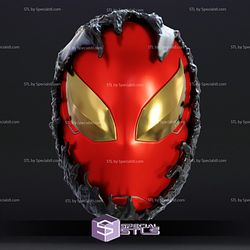 Cosplay STL Files Iron Spiderman Helmet V2 Wearable 3D Print