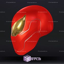 Cosplay STL Files Iron Spiderman Helmet V2 Wearable 3D Print