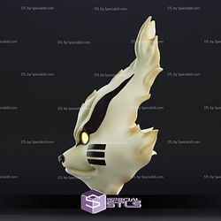 Cosplay STL Files Nine Tails Kurama Mask Wearable 3D Print