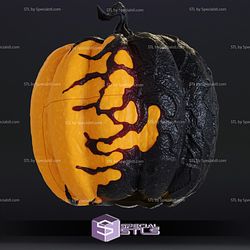 Cosplay STL Files Pumpkin Head Wearable 3D Print