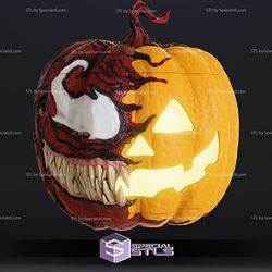 Cosplay STL Files Pumpkin Head Wearable 3D Print