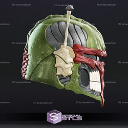 Cosplay STL Files Skull Mandalorian Helmet Wearable 3D Print