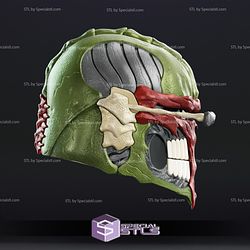 Cosplay STL Files Skull Mandalorian Helmet Wearable 3D Print