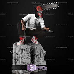 Denji Chainsaw Man Sitting Pose STL Files