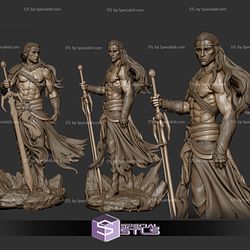 Elric Fantasy Warrior Fanart Ready to 3D Print