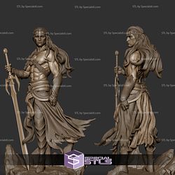 Elric Fantasy Warrior Fanart Ready to 3D Print
