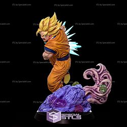 Goku SSJ2 Kamehameha Ready to 3D Print