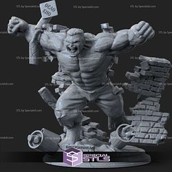 Hulk Smash Wall Ready to 3D Print 3D Model
