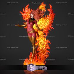 Jean Grey Phoenix Screaming Ready to 3D Print X Men 3D Model