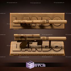 Lando Blaster Ready to 3D Print Starwars